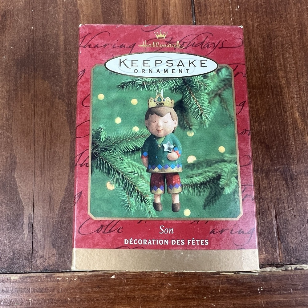 2000 Hallmark Keepsake Son Fine Porcelain Christmas Ornament QX8084